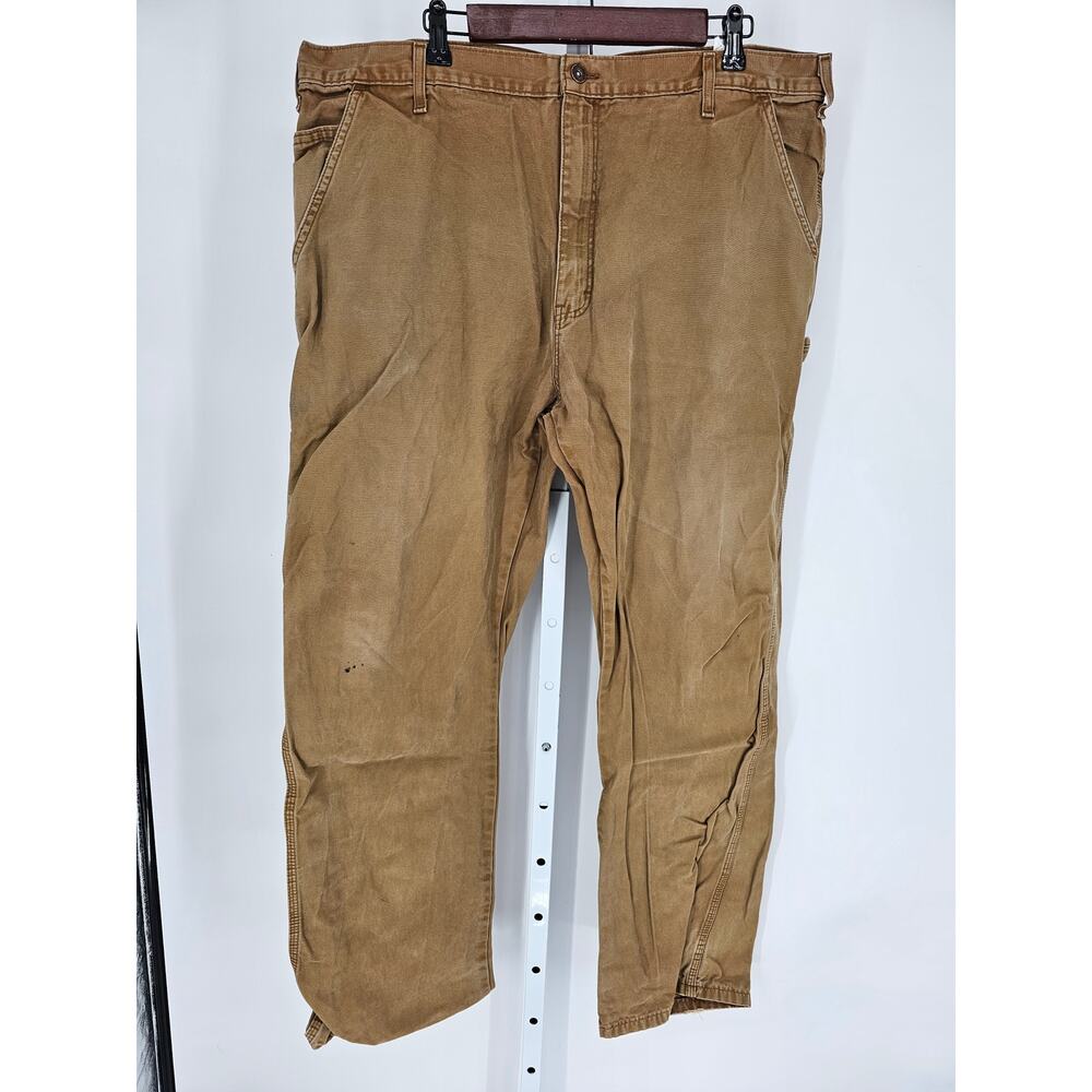 Dickies men's Tan Cotton Relaxed Fit Gabardine Straight Leg Pants Size 40 X 32
